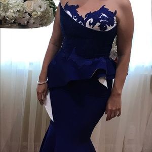 EVENING GOWN (royal blue)